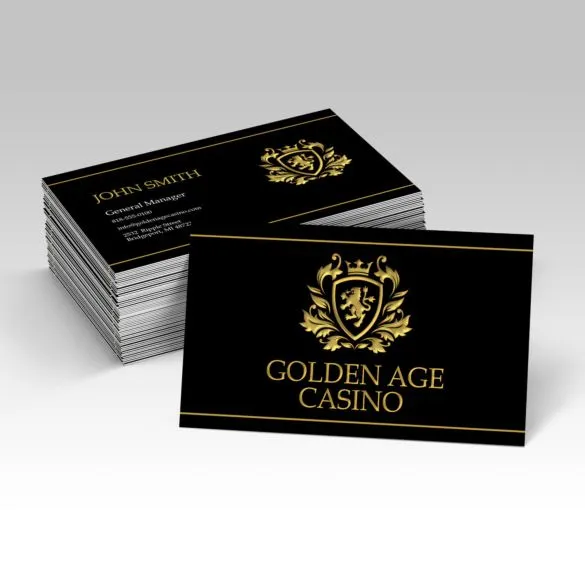 raised metallic business cards